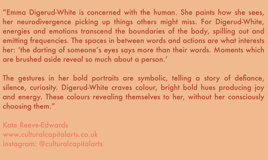 Kate Reeve-Edwards’ words on visual Artist Emma Digerud-White